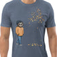 Sloth T-Shirt - An Autumnal Walk in Blue