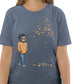 Sloth T-Shirt - An Autumnal Walk in Blue