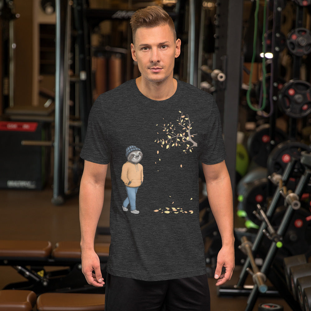 Sloth T-Shirt - An Autumnal Walk (Extra Sizes and Colours)