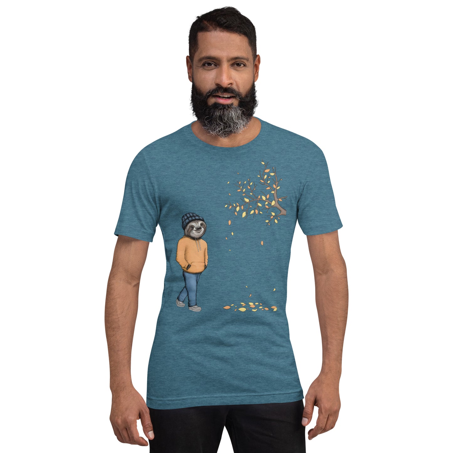Sloth T-Shirt - An Autumnal Walk (Extra Sizes and Colours)